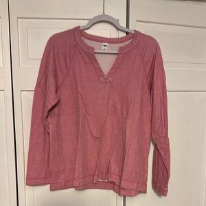 Pink Long Sleeve Top